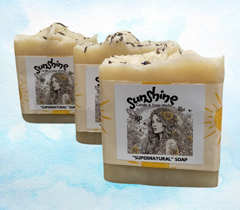 “Supernatural” vegan lavender soap