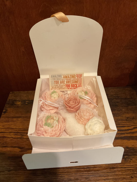 Soap flower gift box